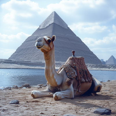 Egyptian Sitting Camel