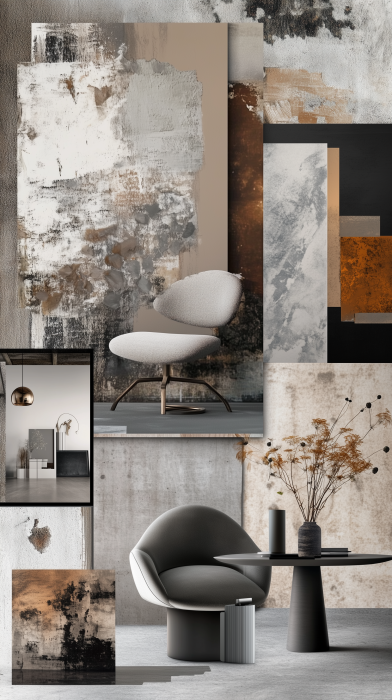 Grey Bronze Moodboard