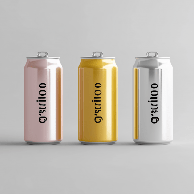 Tonic Water Cans Mockup