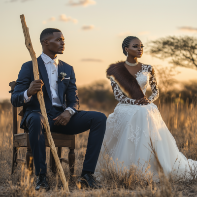 Regal Wedding Portrait