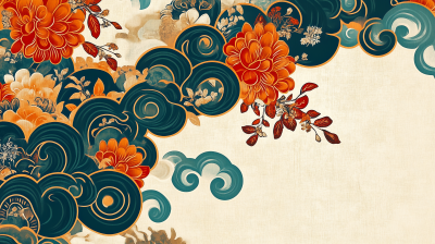 Traditional Korean Patterns Illustration