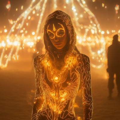 Girl at Burning Man