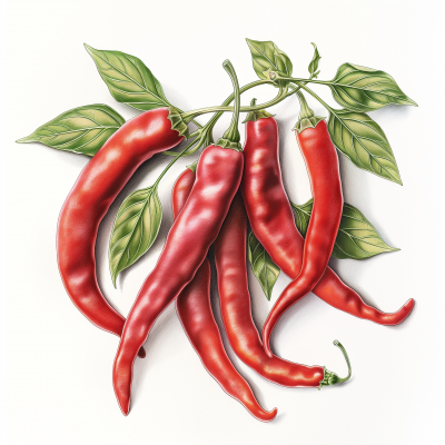 Cayenne Pepper Illustration