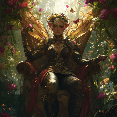 Giant Fairy Woman Throne