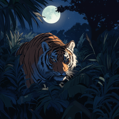 Moonlit Tiger