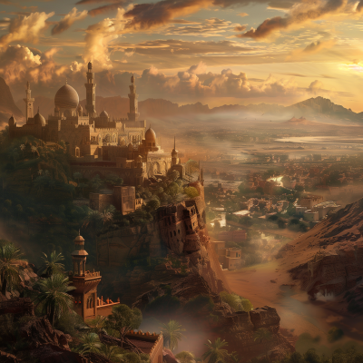 Steampunk Morocco Landscape