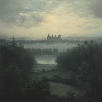 Foggy Windsor Landscape