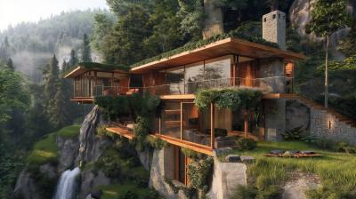 Rustic House in the Hillside