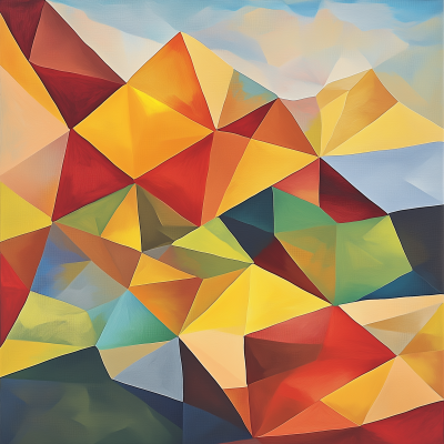 Abstract Triangle Landscape