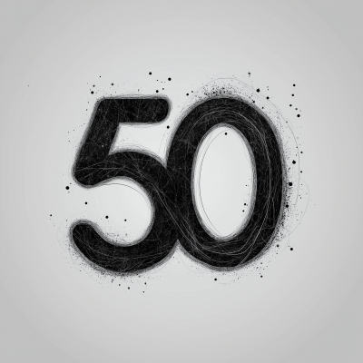 Stylish 50th Infinity Sign