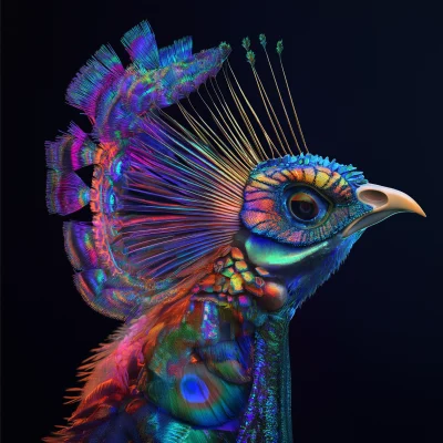 Colorful Peacock Display