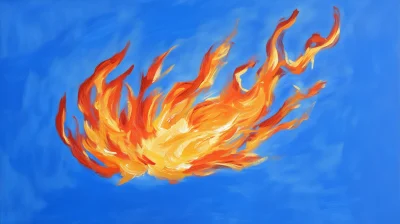 Flame in Blue