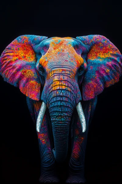 Colorful Elephant Artwork