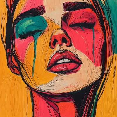 Colorful Contemporary Woman