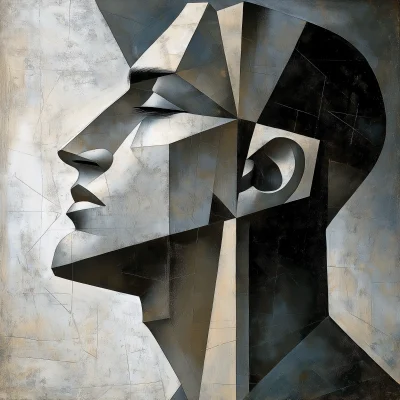 Cubistic Man Profile