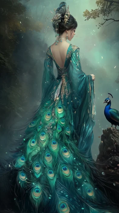 Princess Peacock in the Deep Forest