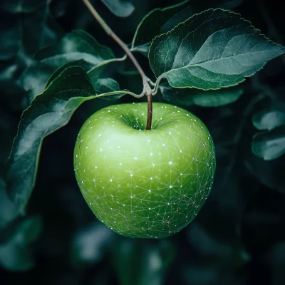 Cyberbank with Green Apple