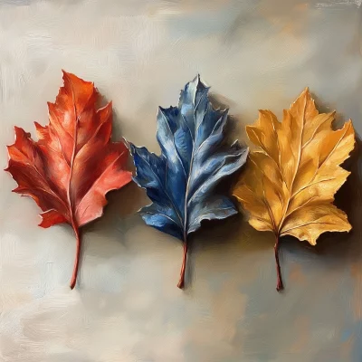 Oil Painted Leaves