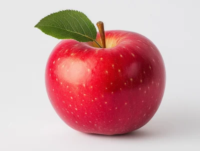 Vibrant Red Apple