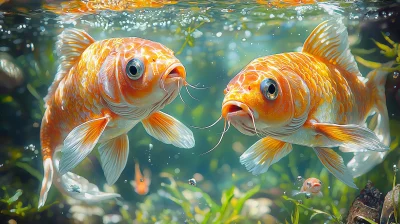 Colorful Koi Carp