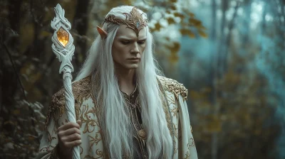 Elf King in Enchanted Forest