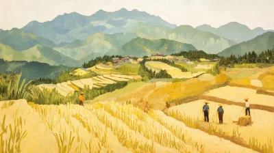 Rice Harvesting in China