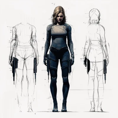 Female Replicant Character Design