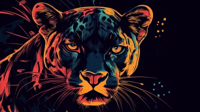 Panther Graphic T-Shirt Design