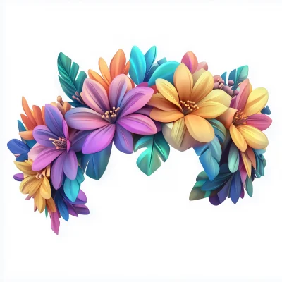 Vibrant Flower Crown