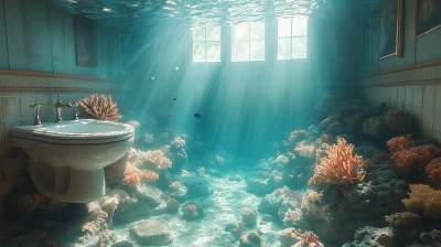 Submerged Bathroom