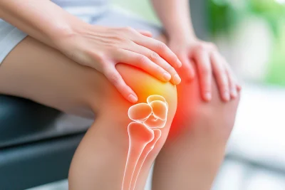 Woman with Knee Pain