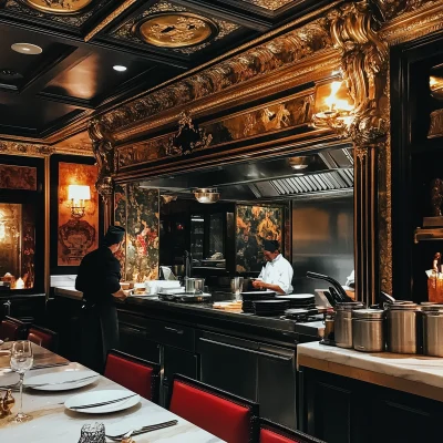 Elegant Kitchen in a Steak House