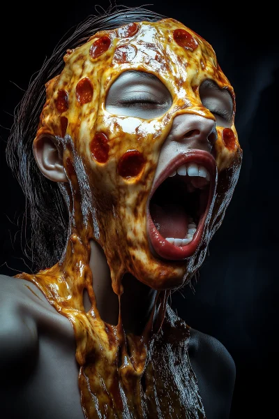 Melting Pizza Face