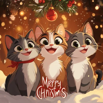 Merry Christmas Cats