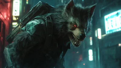 Cyberpunk Werewolf