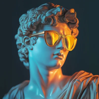 Cyber Greek Sculpture