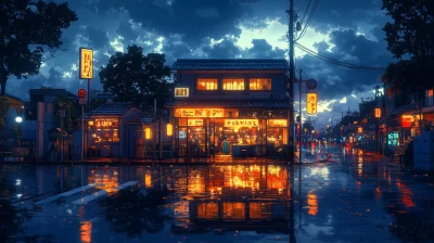 Japanese Roadside Night Eatery