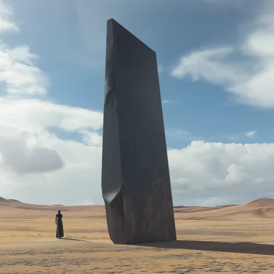 Bennett Monolith in Surreal Landscape