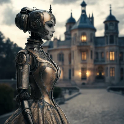 Baroque Robot in Castle