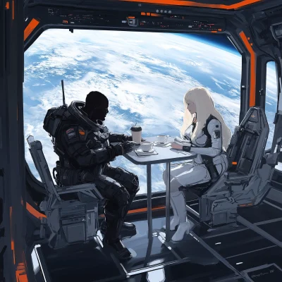 Coffee Date in Space