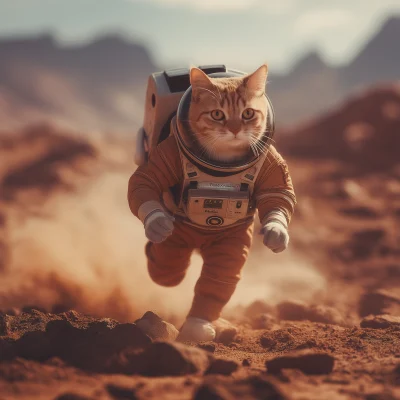 Cat on Mars