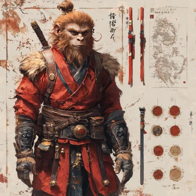 Game Element Cycle – Sun Wukong Props