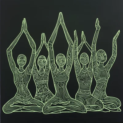 Yoga Doodle Art