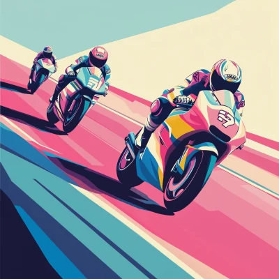 Pastel MotoGP Racing