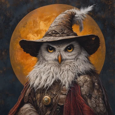 Wizard with Owl