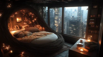 Cozy Midnight Bedroom