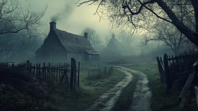 Eerie Farmhouse in the Woods