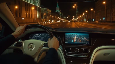 Luxury Night Drive in Moscow