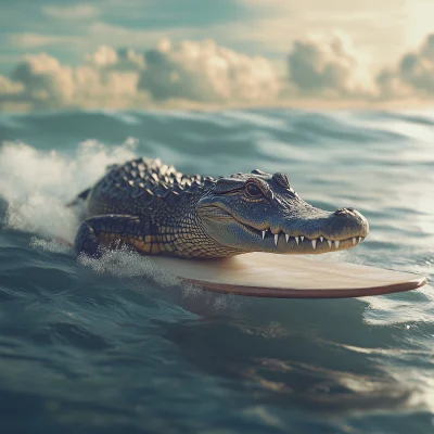 Alligator Surfing