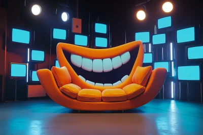 Laughing Couch on Stage